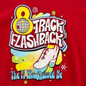 Vintage 8 Track Flashback The Pi Who Shagged Me T Shirt HANES‎ Red Y2k Mens XL